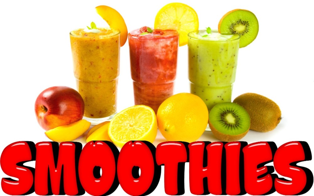 Smoothies Decal 18″ Fresh Fruit Drink Concession Food Truck Sign Vinyl Sticker