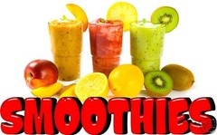Smoothies Decal 18″ Fresh Fruit Drink Concession Food Truck Sign Vinyl Sticker