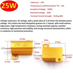 5W 10W -500W Watt High Power Aluminum shell Wirewound Metal Resistor 0.1Ω – 10KΩ