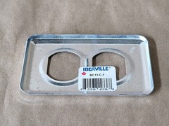 SURPLUS NEW IBERVILLE BC11-C-1 Single Gang Utility Duplex Cover (Box of 50)
