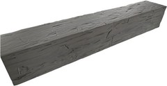 6″W x 6″H x 18’L 3-Sided (U-Beam) Hand Hewn Endurathane Faux Wood Ceiling Beam