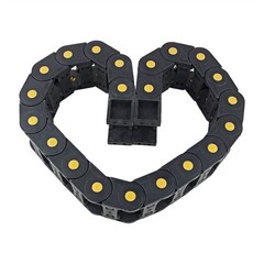 R55 25mmx57mmx1M Plastic Open Type Cable Wire Carrier Drag Chain for CNC Black