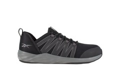 Reebok Men’s ASTRORIDE Steel Toe Athletic Work Shoes SzM7.5W9.5 NEW RB2211 BLACK