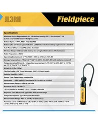 Fieldpiece JL3RH Job Link System Flex HVACR Sonda psicrómetro inalámbrica