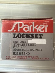 Parker Stainless Steel 2 3/8″ – 2 3/4″ B2635SSKD SC1 ENTRANCE KNOB