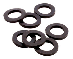 Rubber Flat Washers 5/8″ ID x 1″ OD x 1/8″ Thick Black Various Pack Sizes