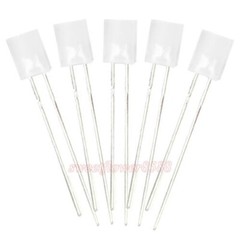 100pcs 2x5x7mm White Diffused Led Rectangle Rectangular Light LED Lamp Bulb New