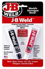 J-B Weld Original Cold-Weld Formula STEEL REINFORCED EPOXY DARK GREY TWIN-TUBE