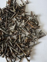 Assorted 2 Pounds Of Flat Head Wood Screws