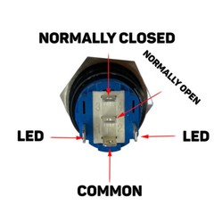 LED Momentary Latching Metal Black Push Button Switch Pc Boat Car Light Switch