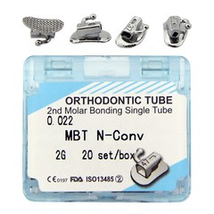20 sets dental Tubos bucales de ortodoncia 1st 2nd Molar MBT Roth 022 Bondable