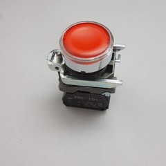 5PCS 22MM LED Illuminated pushbuttons with flush push Fits XB4BW34B5 24V RED