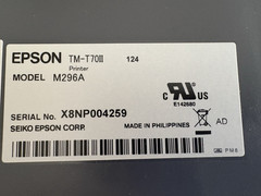 Epson TM-T70II Thermal Receipt Printer C31CD38A9801 NEW