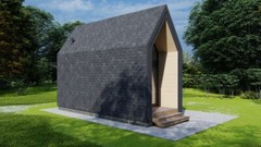 273 sg.ft СANDLE HOUSE KIT #PW-23 PREFAB DIY PLYWOOD BUILDING CABIN HOME MODULAR