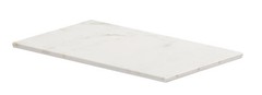 Cal-Mil 24407-610-81 6.5″ x 10.5″ x 0.5″H White Marble Melamine Tray – 6 Each