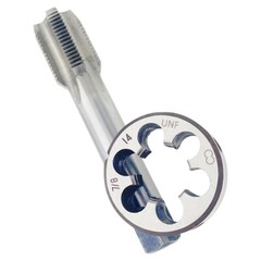 7/8-14 UNF Tap and Die Set RH Right Hand 7/8X14 Thread Round
