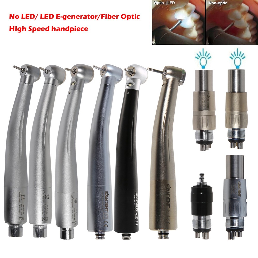 High Speed Handpiece Turbine 4/6Hole Quick Coupler 360° Swivel Dental