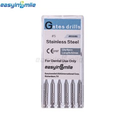 10PKs Dental Endo Peeso Reamers/Glidden Gates Spiral Burs Root Canal 1#-6# files