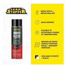 Rubber Flexx Leak Repair & Sealant Spray 18 Oz 100% Flexible Seal Waterproof NEW