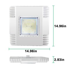 10Pack 150W LED Canopy Light Parking Lot Gas Station Lamp IP65 21000LM 5700k UL