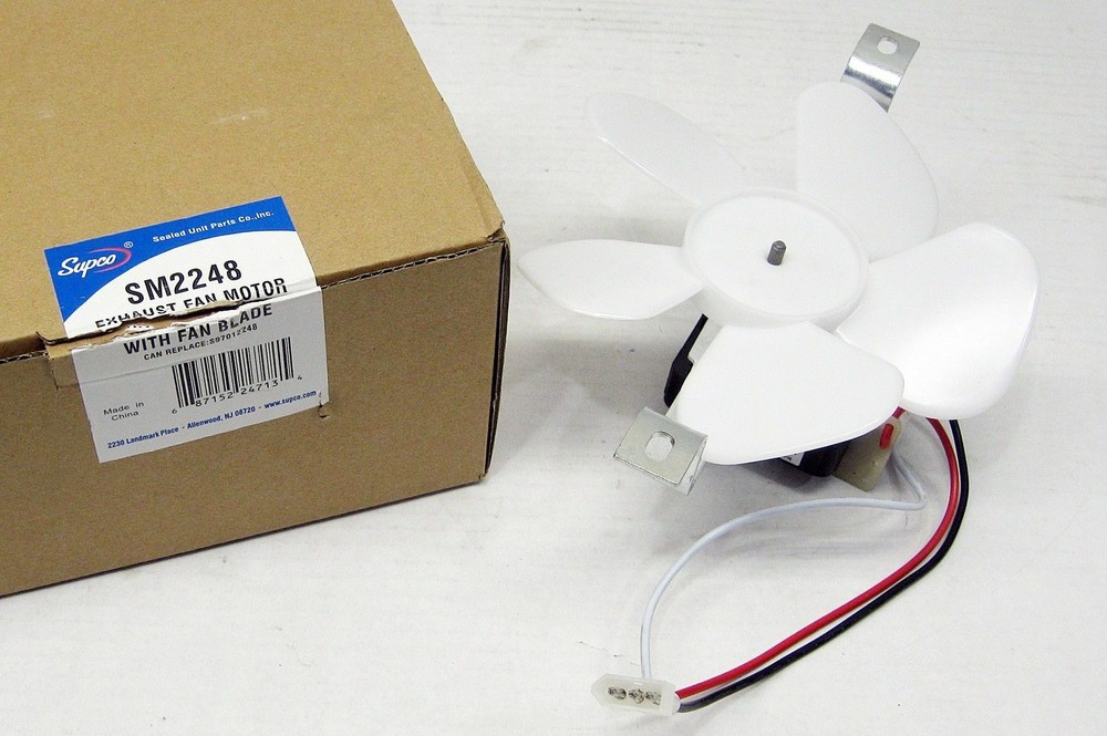 Supco SM2248 Range Hood Vent Fan Motor for Broan Nautilus BP17 97012248 99080492