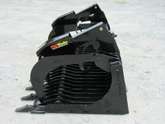 72″ Severe Duty Rock Grapple Bucket with Teeth Skid Steer Loader Attachment