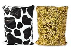 Farmland Safari Combo! Cow, Leopard Print Design 10×13 inch Poly Shipping Mailer
