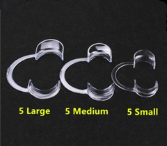 15pc (5L+5M+5S) Dental Mouth Opener Cheek Retractor Medical Lip Adult Kid Game