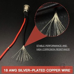 DC Female Panel Mount Power Supply Jack Socket Plug Connector 2.1/2.5 With cable