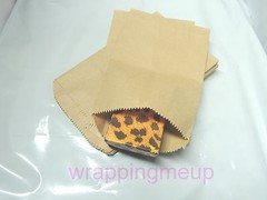 100 5×7 Cute Natural Kraft Paper Bags, Craft Bags, Wedding Party Bags, Gift Bags