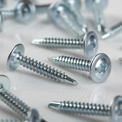 #8 x 1” Phillips Truss Head Zinc Sheet Metal Self Tapping Screw 18-8 Qty 500