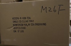 10 PCS NEW STANDARD CD CLEAR TRAY WITH CDA, REINFORCED HUB, KC02PK-R-HUB-CDA
