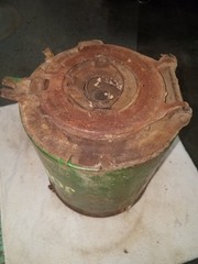 John Deere Vintage Antique 2-Row Corn Bean Seed Planter seed Box original