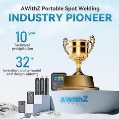 AWithZ H1 Portable Handheld Spot Welder 11 Gears for 18650 Battery DIY Welding