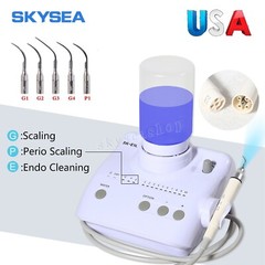 LED Dental Ultrasonic Scaler For EMS SKYSEA w/ 2 Bottles+Handpiece+5 Tips