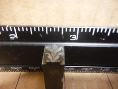 Vintage letterpress printing block