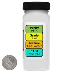 Disodium Phosphate [Na2HPO4] 98+% Food Grade Powder 4 Oz in a Bottle USA
