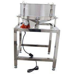 Electric Circular Vibrating Screen Sieve with 30+60 Mesh Screens Double Layers