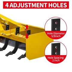 Heavy Duty 16″ Box Blade Scarifier Shank Teeth with 4 Holes – Available in 1,2,5