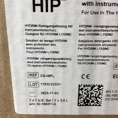 Case of 2 SCICAN CS-HIPL Hydrim Cleaning Solution Instrument Protection 1 Gal