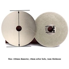 4″ in Diamond Grinding Disc Flat Lap Disk Grit 36-3000 Lapidary Tools for Stone
