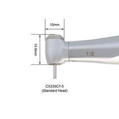 COXO Dental 1:5 High Speed Electric Handpiece 1:1 Contra Angle Fiber Optic NSK
