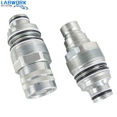 Male &Female Flat Face Coupler Kit For Bobcat T140 T180 S150 S160 S175 S185 S205
