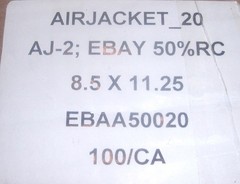 25 AIRJACKET Padded eBay Branded Shipping Supplies BUBBLE ENVELOPES 8.5″x 11.25″