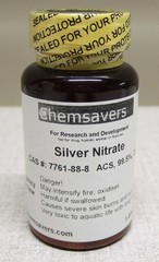 Silver Nitrate, CAS #: 7761-88-8 ACS, 99.5%, 25g