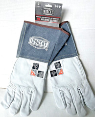 Ironcat Welding Gloves TIG 6144 Sze Large Gray Work Ranching Soft Leather safety