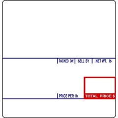 CAS LST-8020 Printing Scale Label, 58 x 60 mm, UPC/Ingredients “36 ROLLS”
