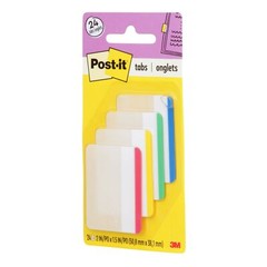 Post-it® Durable Tabs 686F-1, 2 in. x 1.5 in. (50.8 mm x 38 mm) Beige,Green