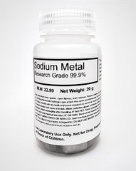 Sodium Metal (Na) Periodic Table Alkali Element Sample PP Bottle (5g 10g 20g)