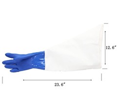 Protection Gloves Sandblasting 23.6″ XL 1 Pair for Sandblast Cabinets